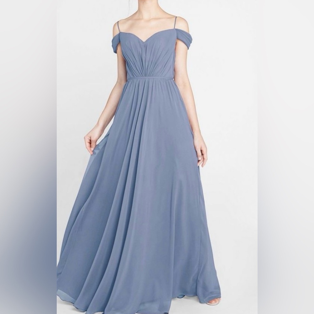 NWT Tulle & Chantilly Dusty Blue Dress Size 12